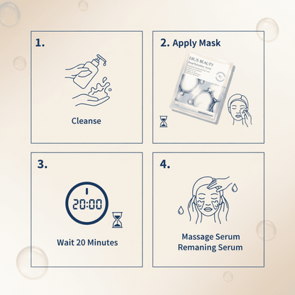 Máscara Hialurónica x4 – Hidratación Profunda